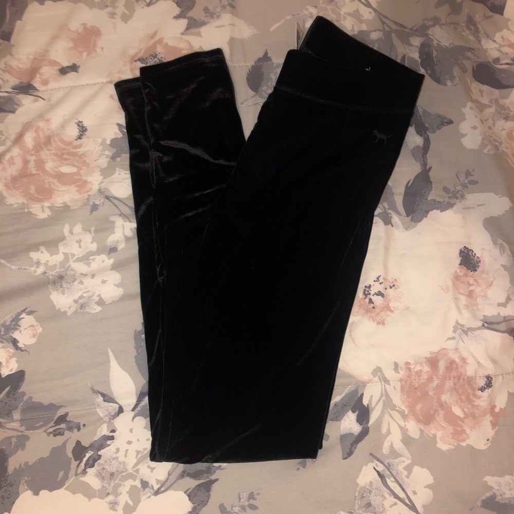 VS pink velvet leggings